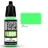 FLUOR Lime - Acrylic Fluorescent Paint - Green Stuff World - 17 mL dropper bottle - Gootzy Gaming