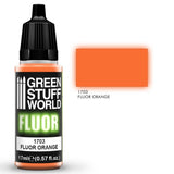 FLUOR Orange - Acrylic Fluorescent Paint - Green Stuff World - 17 mL dropper bottle - Gootzy Gaming
