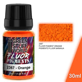 FLUOR Orange - Fluorescent Pigment Powder - Green Stuff World - 30 mL bottle - Gootzy Gaming