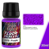 FLUOR Purple - Fluorescent Pigment Powder - Green Stuff World - 30 mL bottle - Gootzy Gaming