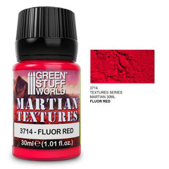 FLUOR Red - Martian Textures - Green Stuff World - 30 ml - Gootzy Gaming