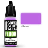 FLUOR Violet - Acrylic Fluorescent Paint - Green Stuff World - 17 mL dropper bottle - Gootzy Gaming
