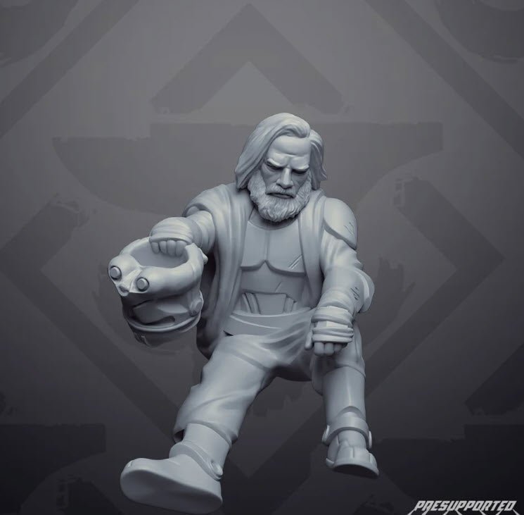 Forgotten Veteran Miniature - SW Legion Compatible (38 - 40mm tall) Resin 3D Print - Skullforge Studios - Gootzy Gaming