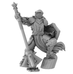 Full Armor Paladin with Mace and Shield - Roleplaying Mini for D&D or Pathfinder - 32mm Scale High Quality 8k Resin 3D Print - Lion Tower Miniatures - Gootzy Gaming