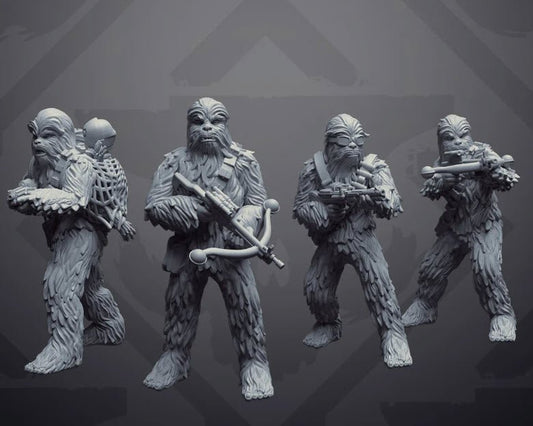 Furball Canine Copilot - Single Miniature - SW Legion Compatible (38 - 40mm tall) Resin 3D Print - Skullforge Studios - Gootzy Gaming