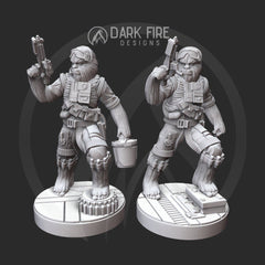 Furry Scoundrel Miniature - SW Legion Compatible (38 - 40mm tall) Resin 3D Print - Dark Fire Designs - Gootzy Gaming