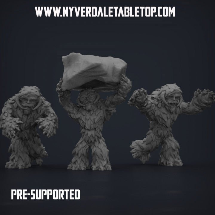 Furry Yeti - Single Large Miniature - SW Legion Compatible (38-40mm tall) Resin 3D Print - Nyverdale Tabletop - Gootzy Gaming