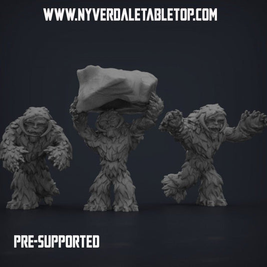 Furry Yeti - Single Large Miniature - SW Legion Compatible (38-40mm tall) Resin 3D Print - Nyverdale Tabletop - Gootzy Gaming