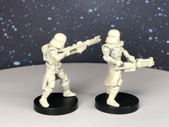 Galactic Marine Clone Trooper Heavies Miniature - SW Legion Compatible (38 - 40mm tall) Multi - Piece Resin 3D Print - Dark Fire Designs - Gootzy Gaming