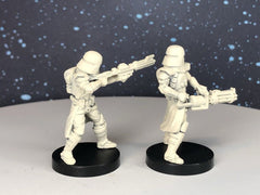 Galactic Marine Clone Trooper Heavies Miniature - SW Legion Compatible (38-40mm tall) Multi-Piece Resin 3D Print - Dark Fire Designs