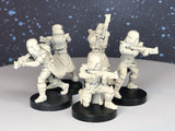 Galactic Marine Clone Trooper Squad - 5 Mini Bundle - SW Legion Compatible (38-40mm tall) Resin 3D Print - Dark Fire Designs