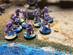Galactic Marine Clone Trooper Squad - 5 Mini Bundle - SW Legion Compatible (38 - 40mm tall) Resin 3D Print - Dark Fire Designs - Gootzy Gaming