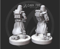 Galactic Marine Heavy Sentry V2 Miniature - SW Legion Compatible (38-40mm tall) Resin 3D Print - Dark Fire Designs - Gootzy Gaming