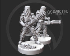 Galactic Marine Heavy Sentry V2 Miniature - SW Legion Compatible (38-40mm tall) Resin 3D Print - Dark Fire Designs - Gootzy Gaming