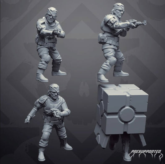 Ghosty Python Box Expert Mercenary - SW Legion Compatible Miniature (38 - 40mm tall) High Quality 8k Resin 3D Print - Skullforge Studios - Gootzy Gaming