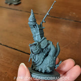 Giant Pack Snail - Single Roleplaying Miniature for D&D or Pathfinder - 32mm Scale Resin 3D Print - Cobramode - Gootzy Gaming