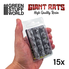 Giant Rats Collection - Unpainted Cast Resin Decoration Kit - Green Stuff World - Gootzy Gaming