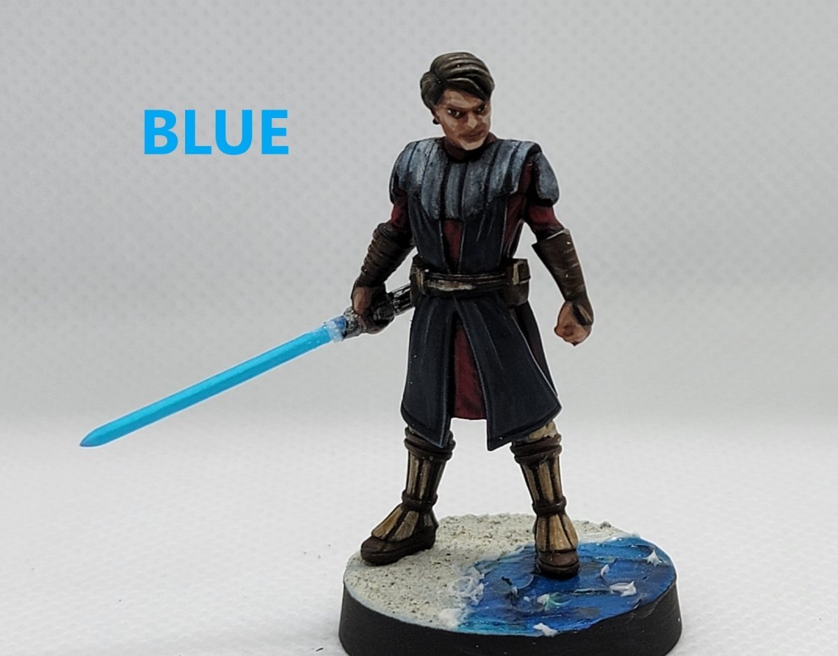 GLOW Blades - Dyed Resin 3D Printed Light Blade for 32 - 40mm Miniatures - Gootzy Gaming Exclusive - Gootzy Gaming