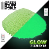 GLOW Soul Green - Glow in the Dark Pigment Powder - Green Stuff World - 30 mL bottle - Gootzy Gaming