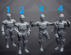 Golden Translator Droid - Single Miniature - SW Legion Compatible (38 - 40mm tall) Resin 3D Print - Skullforge Studios - Gootzy Gaming