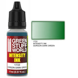 Gorgon Dark Green Intensity Ink - Acrylic Ink - Green Stuff World - 17 mL Dropper Bottle - Gootzy Gaming