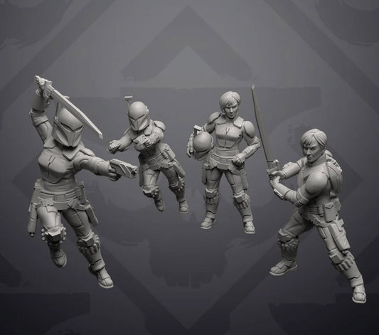 Graffiti Insurgent Mercenary - Single Miniature - SW Legion Compatible (38-40mm tall) Resin 3D Print - Skullforge Studios - Gootzy Gaming