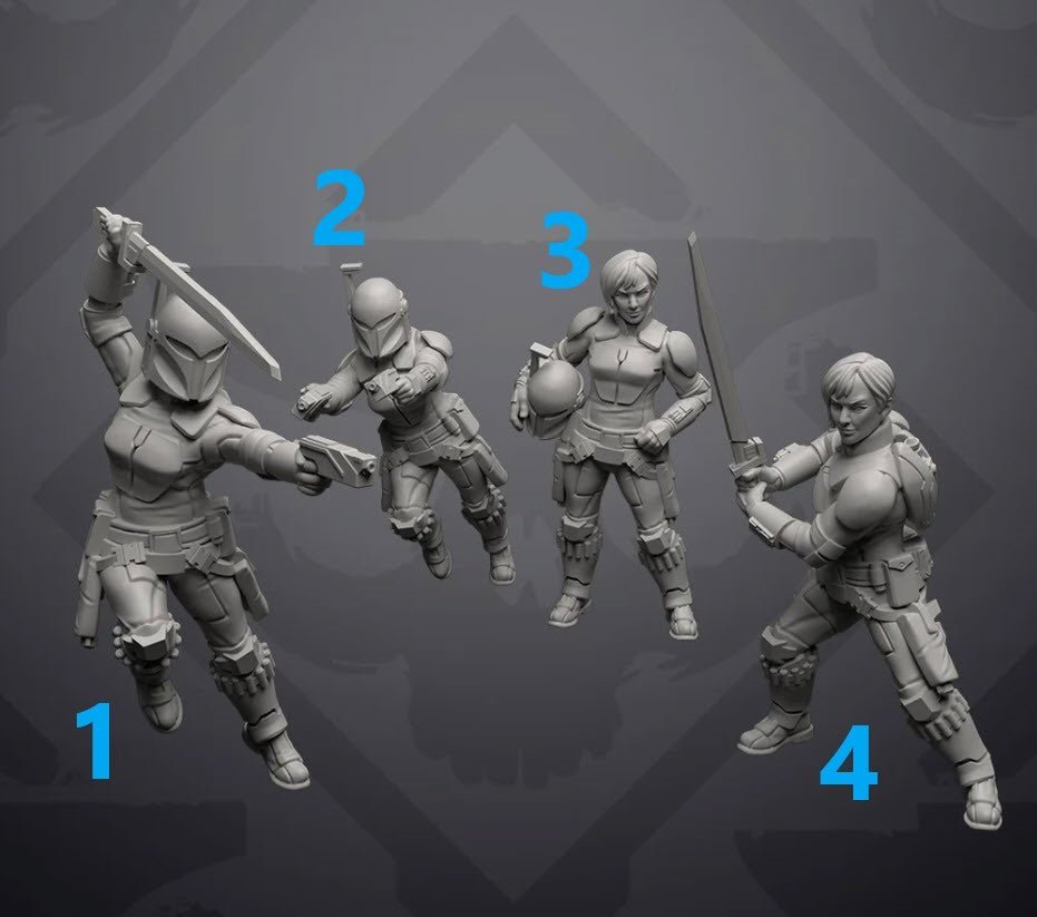 Graffiti Insurgent Mercenary - Single Miniature - SW Legion Compatible (38 - 40mm tall) Resin 3D Print - Skullforge Studios - Gootzy Gaming