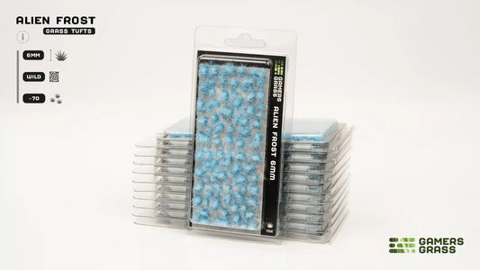Grass Tufts - Alien Frost 6mm - Gamers Grass - 70x Self Adhesives - Gootzy Gaming