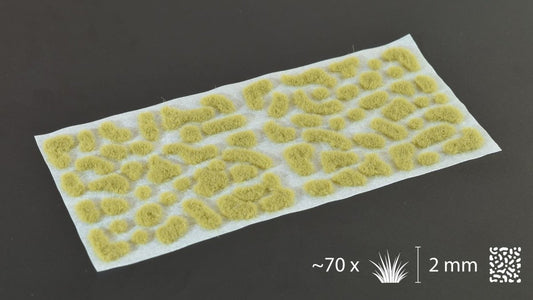 Grass Tufts - Beige 2mm - Gamers Grass - 70x Self Adhesives - Gootzy Gaming