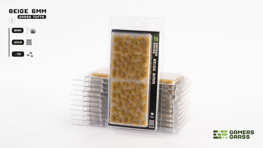 Grass Tufts - Beige 6mm - Gamers Grass - 70x Self Adhesives - Gootzy Gaming
