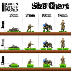 Grass Tufts - Black/Burnt 6mm - Green Stuff World - 40x Self Adhesives - Gootzy Gaming