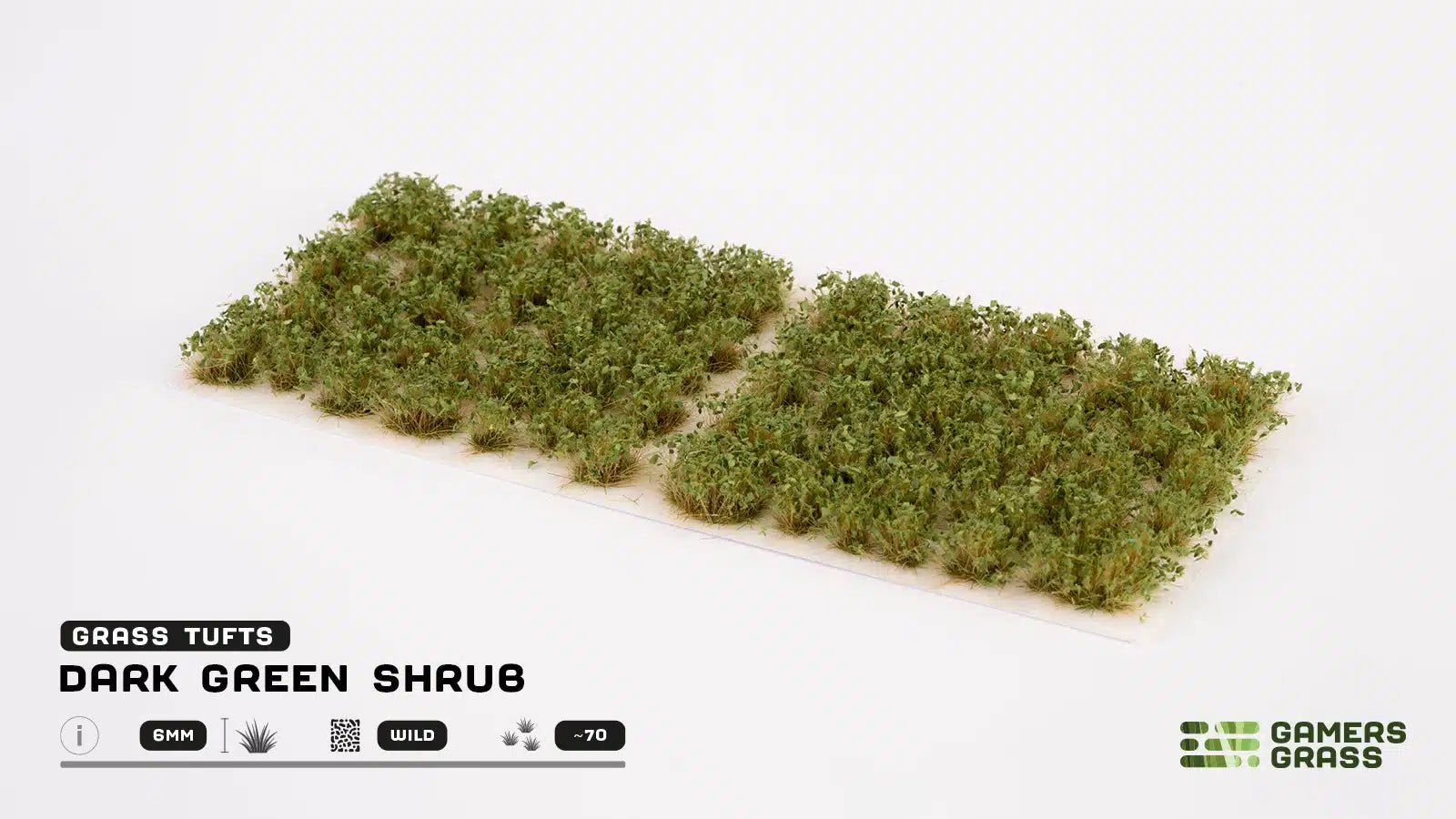Grass Tufts - Dark Green Shrubs - Gamers Grass - 70x Self Adhesives - Gootzy Gaming