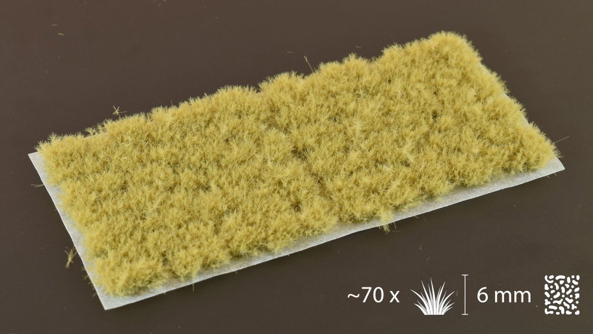 Grass Tufts - Dense Beige 6mm - Gamers Grass - 70x Self Adhesives - Gootzy Gaming