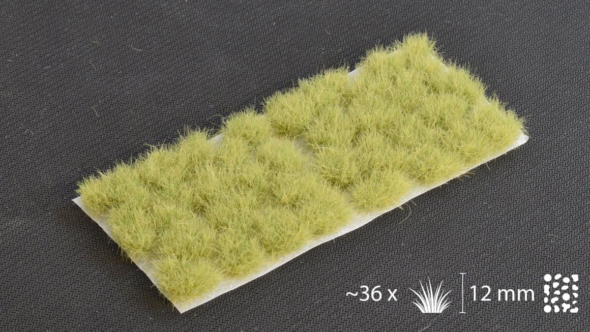 Grass Tufts - Light Green XL 12mm - Gamers Grass - 36x Self Adhesives - Gootzy Gaming