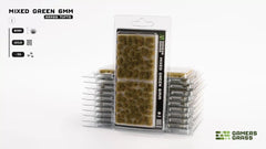 Grass Tufts - Mixed Green 6mm - Gamers Grass - 70x Self Adhesives - Gootzy Gaming