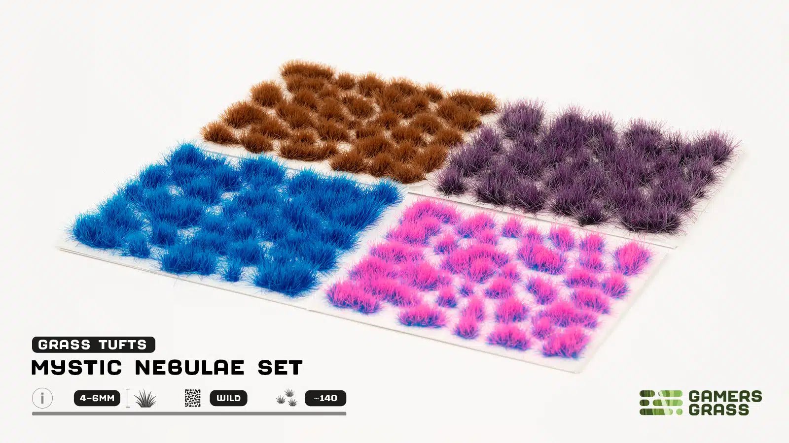 Grass Tufts - Mystic Nebulae Set - Gamers Grass - 140x Self Adhesives - Gootzy Gaming