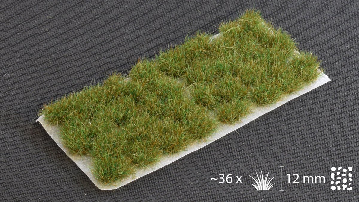 Grass Tufts - Strong Green XL 12mm - Gamers Grass - 36x Self Adhesives - Gootzy Gaming