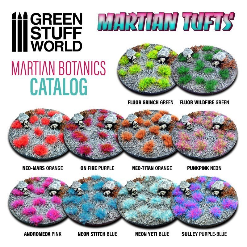 Grass Tufts - Sully Purple Blue 6mm - Green Stuff World - 75x Self Adhesives - Gootzy Gaming