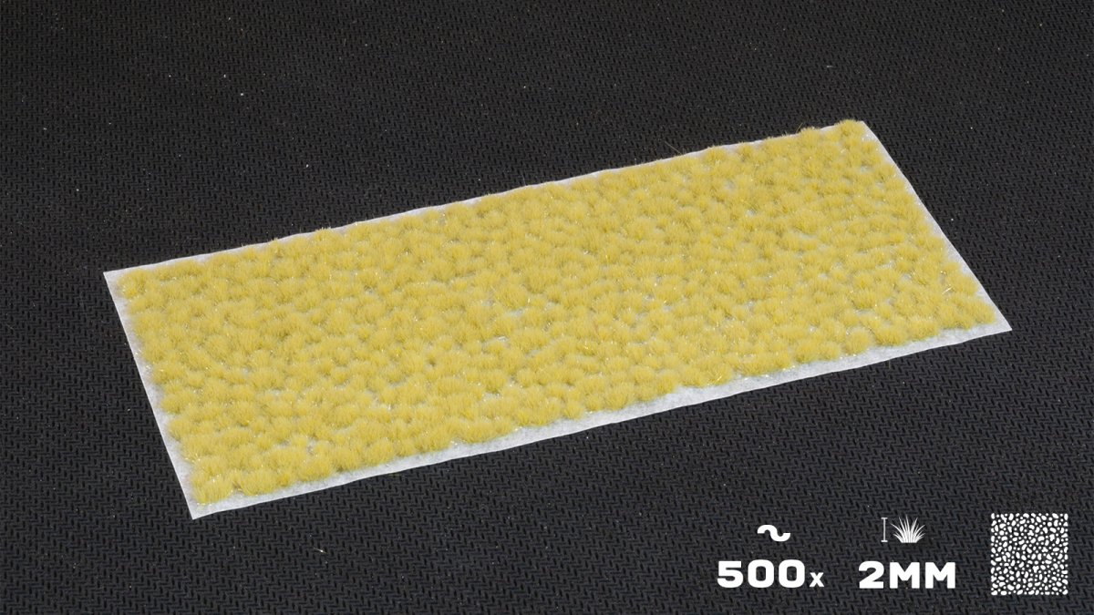 Grass Tufts - TINY Beige 2mm Small - Gamers Grass - 500x Self - Adhesives - Gootzy Gaming
