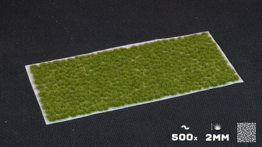 Grass Tufts - TINY Dry Green 2mm Small - Gamers Grass - 500x Self Adhesives - Gootzy Gaming