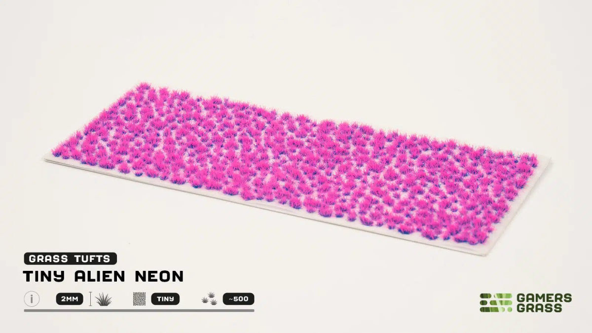 Grass Tufts - Tiny Tufts Alien Neon - Gamers Grass - 500x Self Adhesives - Gootzy Gaming