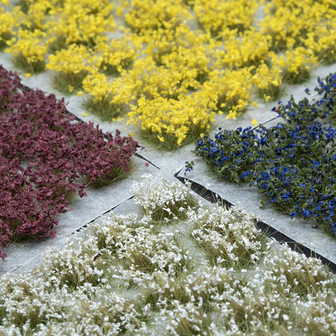 Grass Tufts - Wild Flowers Set - Gamers Grass - 140x Self Adhesives - Gootzy Gaming