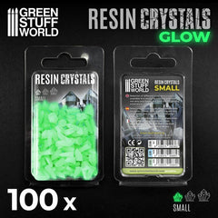 Green Glow Crystals - Small Size - Green Stuff World - 100 Crystal Bits - Gootzy Gaming