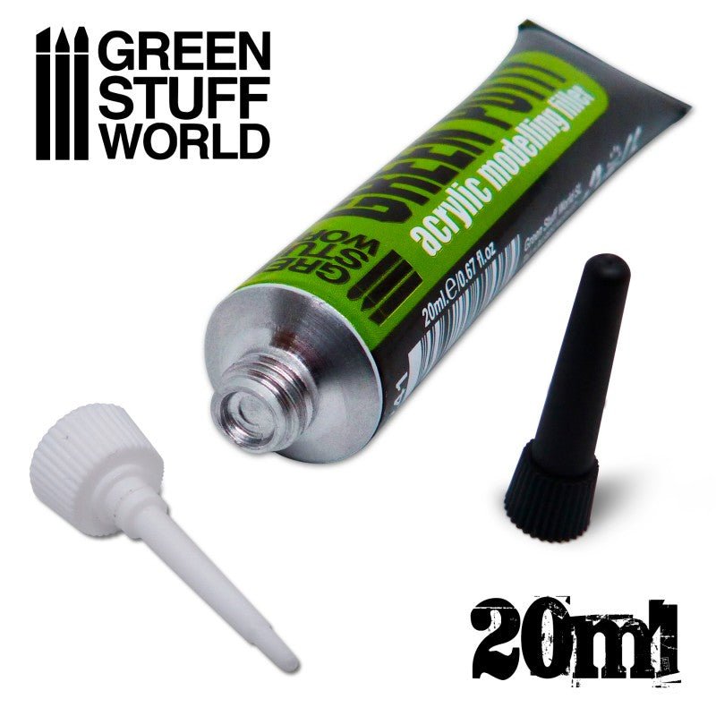 Green Stuff Putty - Epoxy Gap Filling Putty - Green Stuff World - 20 mL tube - Gootzy Gaming
