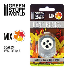 Grey Leaf Punch (4 Styles Mix) - Miniature Leaf Hobby Tool - Green Stuff World - Gootzy Gaming