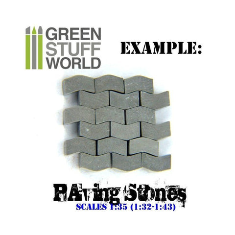 Grey Model Bricks - Small Ceramic Decorations - Green Stuff World - 500 Bricks - Gootzy Gaming