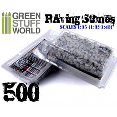 Grey Model Bricks - Small Ceramic Decorations - Green Stuff World - 500 Bricks - Gootzy Gaming