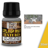 Grey Splash Mud - Ground Texture Paste - Green Stuff World - 30 mL bottle - Gootzy Gaming