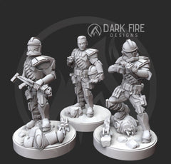 Guerrilla Clone Captain Miniature | Legion | RPG | Scifi | D&D | Dark Fire Designs | Gootzy Gaming| Resin 3D Print | - Gootzy Gaming