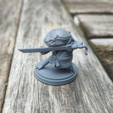 Hadzuki, Hanzaki Salamander Jian Ninja - Single Roleplaying Miniature for D&D or Pathfinder - 32mm Scale Resin 3D Print - Cobramode - Gootzy Gaming
